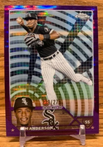 TIM ANDERSON Purple Sonar /275 Refractor | 2023 Topps Chrome White Sox ANGELS - Picture 1 of 2