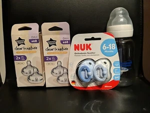 Tommee Tippee Vari Flow Teats 2 Packets Natural Latch 0m+ 2 Pack Nuk Orthodontic - Picture 1 of 4