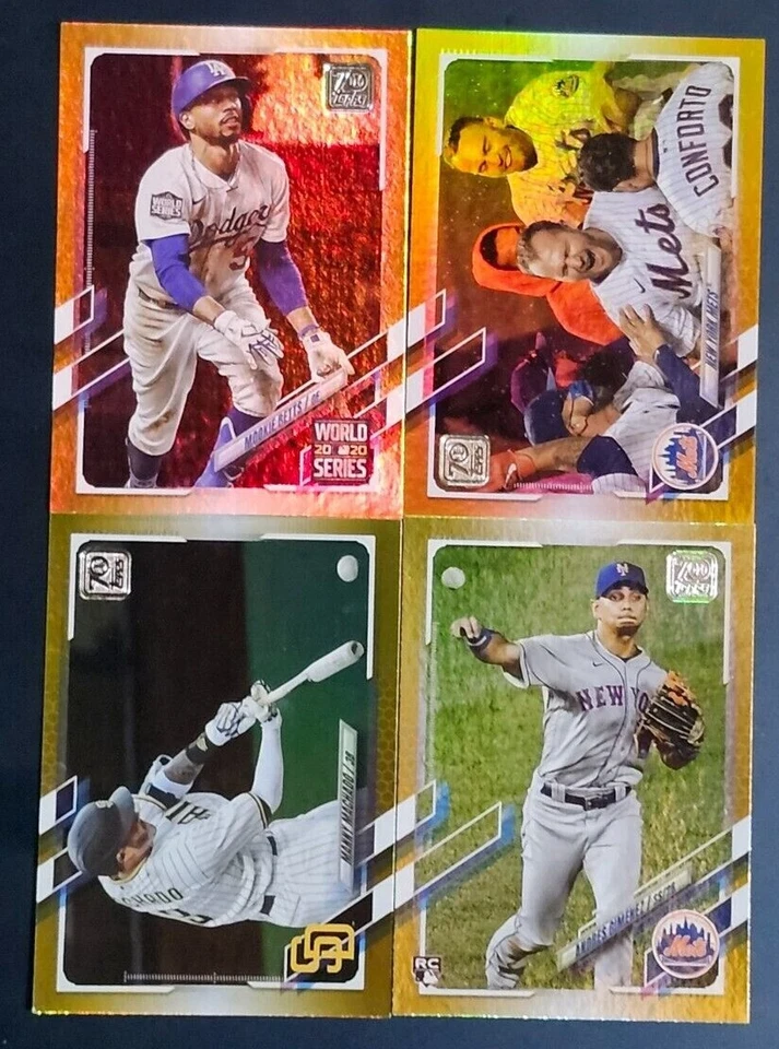 2021 Topps Series 1 / Topps Series 2 GOLD FOIL Parallels with Rookies You Pick - Image 1 of 1