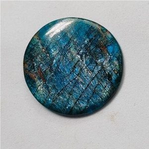 Top Gorgeous Natural Neon Blue Apatite Cabochon Loose Gemstone 26 Cts. ME-11948 - Picture 1 of 4