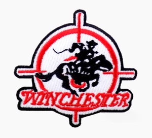 WINCHESTER EMBROIDERED PATCH IRON/SEW ON 2-7/8" x 2-7/8" FIREARMS, GUNS, RIFLES - Bild 1 von 2
