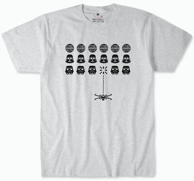 Space invader Star Wars Inspired T-shirt Gamer Trooper Gift  - Image 1 of 4