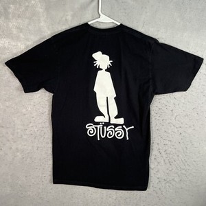 Vintage Stussy Classic Logo T Shirt Adult Medium Black Hip Hop Streetwear Mens