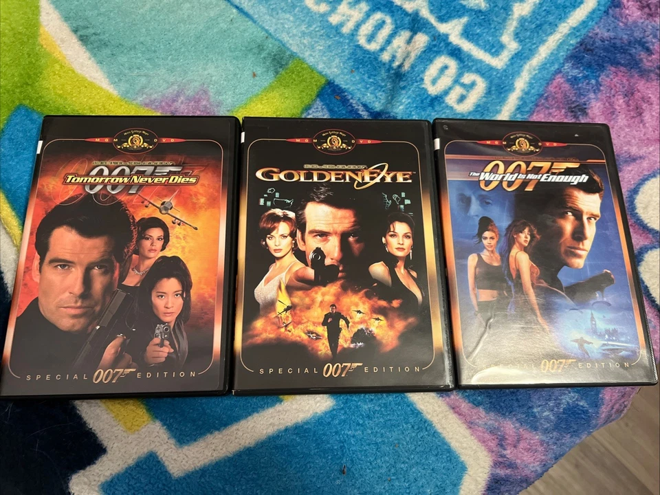 James Bond 007 DVD Lot Set Goldeneye Tomorrow Never Dies The World Is Not Enough - Image 1 of 1