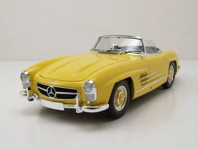 Mercedes 300 SL W198 Roadster Hardtop 1958 Giallo Modellino 1:18 Minichamps - Immagine 1 di 4