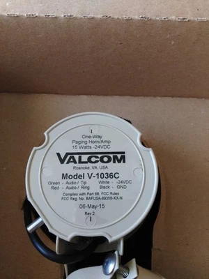 Amplificador de bocina de paginación Valcom V-1036C. Montajes Foto 1 de 4