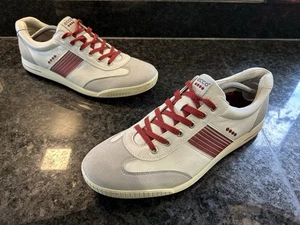 ECCO HYDROMAX STREET RETRO MENS LEATHER SPIKELESS WATERPROOF GOLF SHOES.SIZE 11 - Picture 1 of 10