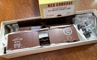 Red Caboose HO Kit #RC-8004a AAR Box Car Atlantic Coast Line #20015 NOS NY - Image 1 of 4