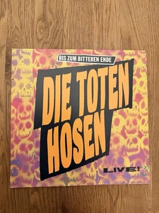 Die Toten Hosen -LIVE - BIS ZUM BITTEREN ENDE +OIS -TEXT VINYL  VIRGIN Rec. 1987 - Bild 1 von 8