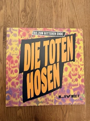 Die Toten Hosen -LIVE - BIS ZUM BITTEREN ENDE +OIS -TEXT VINYL  VIRGIN Rec. 1987 - Bild 1 von 4