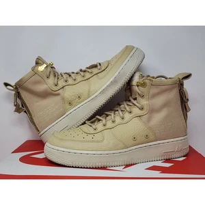 Nike SF Air Force 1 Mid GS MUSHROOM AJ0424-200 Größe 5,5y GETRAGEN - Bild 1 von 8