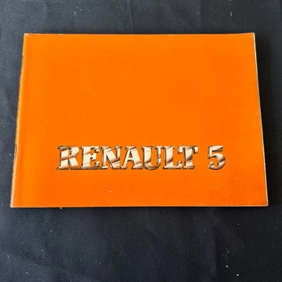 Libretto Uso e Manutenzione RENAULT 5 - Ed. Italiana - Immagine 1 di 4