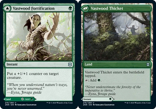 x1 Vastwood Fortification // Vastwood Thicket - Zendikar Rising - NM - MTG - Image 1 of 1
