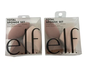 6 pz ELF 2 confezioni NUOVE spugne miscela trucco totale correttore mimetico contorno set - Foto 1 di 7