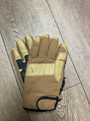 Luvas de trabalho masculinas Carhartt A508 – palma de couro marrom/preto – duráveis e isoladas - Imagem 1 de 4