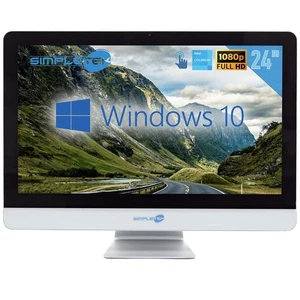 AIO ALL IN ONE 24" 4GB 120GB TOUCH SCREEN TOUCHSCREEN WINDOWS 10 PRO FULL HD PC - Bild 1 von 7
