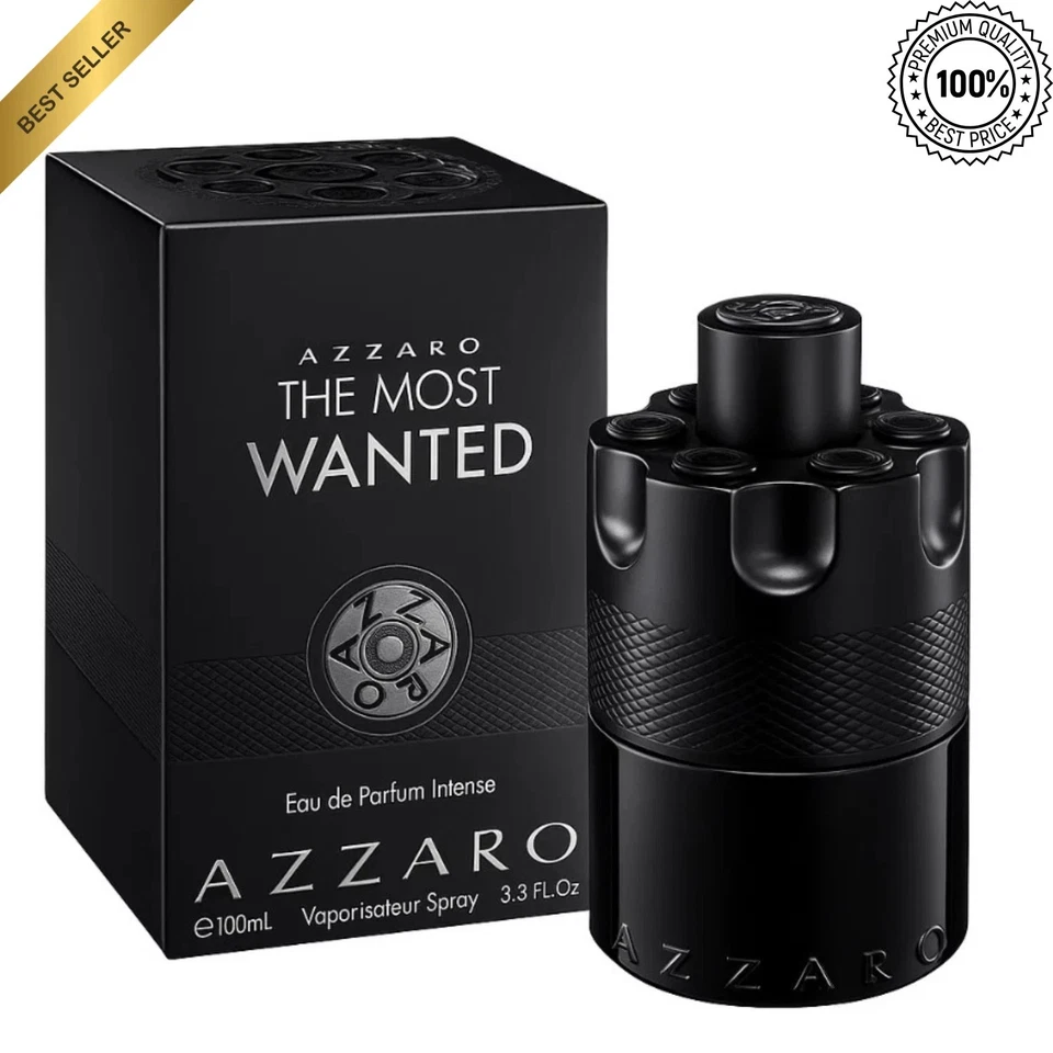 Azzaro The Most Wanted 3,4 унц./100 мл. PARFUM EDP спрей для мужчин черный новый - Изображение 1 из 4