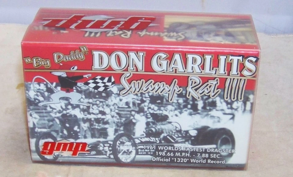 1:43 GMP NHRA DRAGSER 1961 SWAMP RAT III WYNNS BIG DADDY DON GARLITS NUEVO EN CAJA14403 Foto 1 de 4