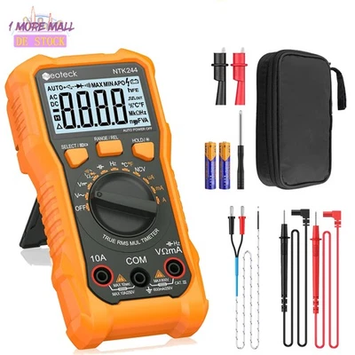 Multimeter Digital Voltmeter Spannungsmesser AC / DC Prüfer Strom Messgerät - Bild 1 von 4