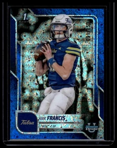 2025 Bowman Chrome University #20 Kirk Francis Blue Mini-Diamond Refractor #/150 - Bild 1 von 2