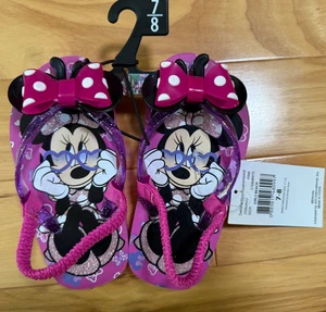 Sandalias Chanclas DISNEY JUNIOR Minnie Mouse Rosa Talla 7-8 Niño/Niña NUEVAS - Imagen 1 de 3