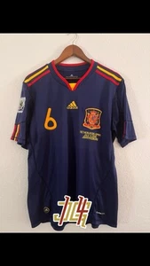 Spain 2009/2010 Retro Soccer Jersey World Cup Final Football Shirt Blue Size M - Picture 1 of 6