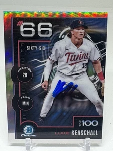 Bowman Scouts Top 100 2025 Luke Keaschall #BTP-66 firmado Minnesota Twins - Imagen 1 de 3