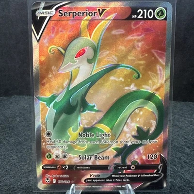 Serperior V 170/195 Silver Tempest NM Full Art Pokemon Card  - Image 1 of 4