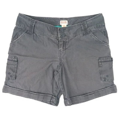 Pantalones Cortos de Carga Mossimo Supply Co Para Mujer Talla 5 Gris Bolsillos con Puños Informales Foto 1 de 4