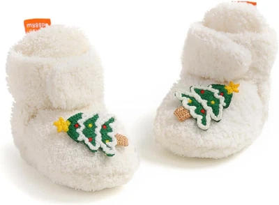 Baby Booties Infant Newborn Boys Girls Slippers Warm Crib Sock Shoes Indoor Firs - Image 1 of 4