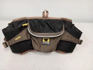 MOUNTAINSMITH BUZZ WANDERN LENDENWIRBEL HÜFTTASCHE BAUCHTASCHE. Schwarz & Braun.  EUC! - Bild 1 von 7