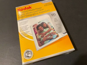 Nuevo Kodak Premium Papel Fotográfico Brillo 60 Hojas 4X6" SELLADO DE FÁBRICA NUEVA CAJA - Imagen 1 de 2