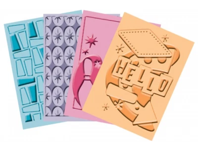 4 Cuttlebug Embossing-Schablone niftyfiftys - Bild 1 von 3