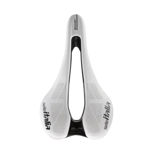 Selle Italia saddle SLR BOOST SUPERFLOW KIT CARBONIO L3 size WHITE carbon rails - Picture 1 of 7