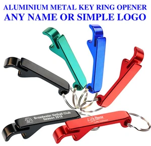 Personalised Bottle Opener Key Ring Custom Engraved Wedding Favour - Picture 1 of 5