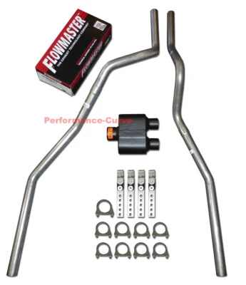 04-08 Ford F150 Camión Mandril Doble Escape Doblado con Silenciador Flowmaster Super 10 Foto 1 de 2