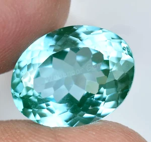 Piedra preciosa tratada ovalada verde-azulada natural Grandidierita de 8,55 quilates - Imagen 1 de 6