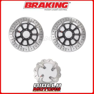 KIT DISCHI FRENO BRAKING DUCATI 1198 1198 2009 - 2011 ANTERIORE + POSTERIORE [FL Foto 1 de 4