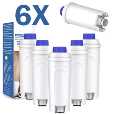 MARKENLOS 6x Ersatz für DeLonghi Wasserfilter Für Magnifica Evo & S, Primadonna, Eletta