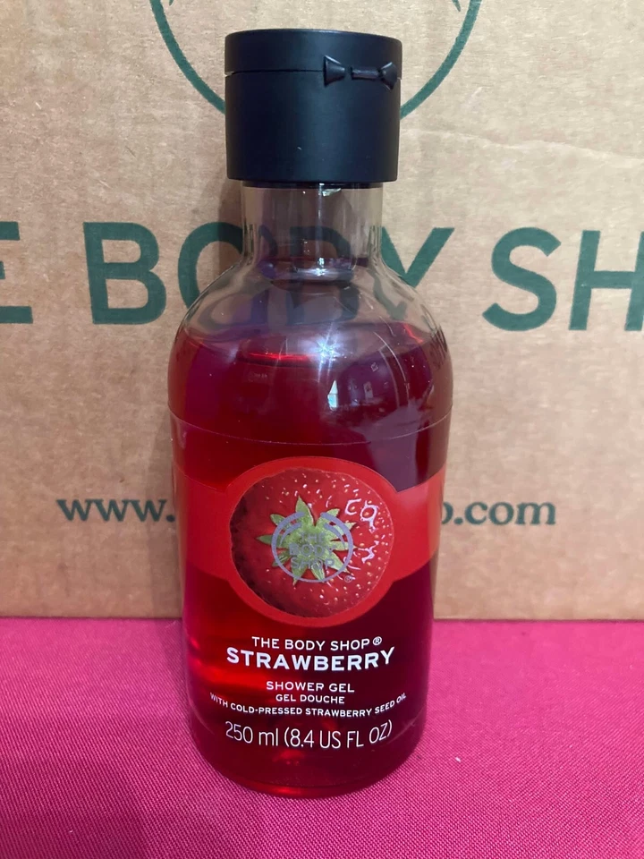 THE BODY SHOP Aceite de Semilla de Fresa Prensado Gel de Ducha Nutritivo 250 ml/8.4oz NUEVO Foto 1 de 1