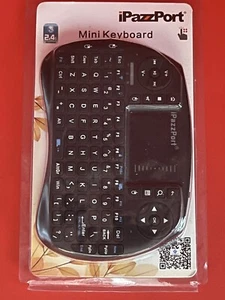 iPazzPort Wireless Mini Keyboard Touchpad for iPad iPhone Gaming Smart TV QWERTY - Picture 1 of 4