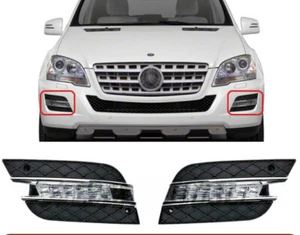 For Benz W164 ML-Class 2008-2011 2X LED DRL Daytime Running Lights Fog Lamp Kit - Foto 1 di 5