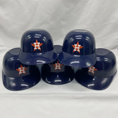 Vintage MLB Hard Plastic Houston Astros Ice Cream Helmet Bowl, Lot Of 5 Cover