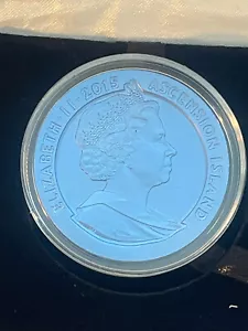 World Coins - UK Ascension Islands 2016 Crown 175th Anniversary Tupenny Blue - Picture 1 of 4