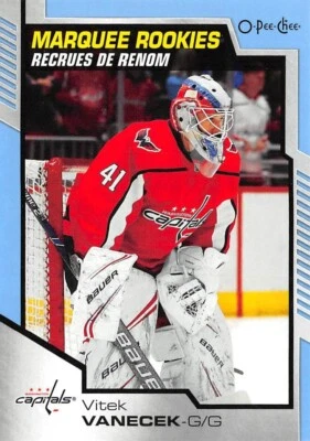 2020-21 O-Pee-Chee Blue #637 Vitek Vanecek - Image 1 of 2