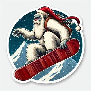 Funny Yeti Decal,  Waterproof Vinyl Sticker, UV resistant Decal - Picture 1 of 12