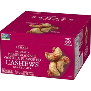 Sahale Pomegranate Vanilla Flavored Cashews 1.5 OZ (Pack of 9) - Picture 1 of 10