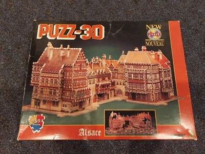 Wrebbit Puzz-3D ALSACE 959 Piece Foam 3D Puzzle 25”x17”x11” Vintage Castle - Image 1 of 2