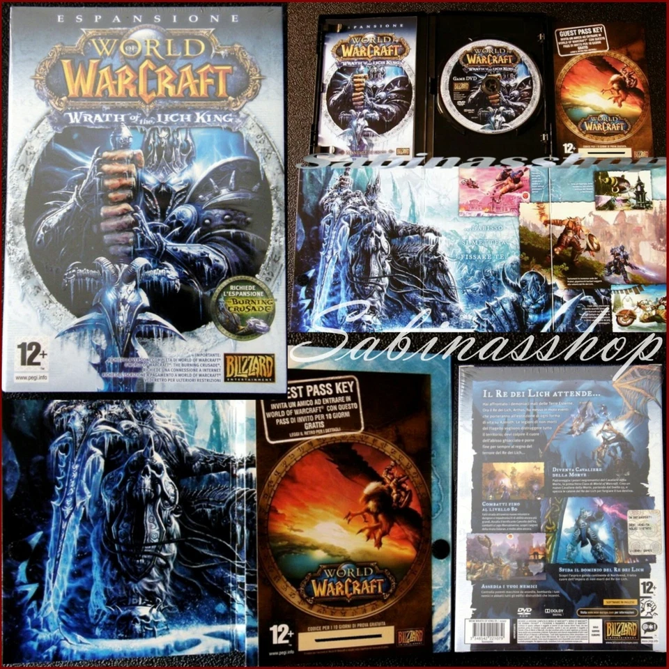 BLIZZARD★WORLD OF WARCRAFT Wrath of the Lich King★PC MAC★RETAIL PACK 10DAY CODE - Immagine 1 di 4
