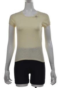 Mademoiselle Tara By Tara Jarmon Womens Sweater Size S Yellow Crew Neck Top - Picture 1 of 5
